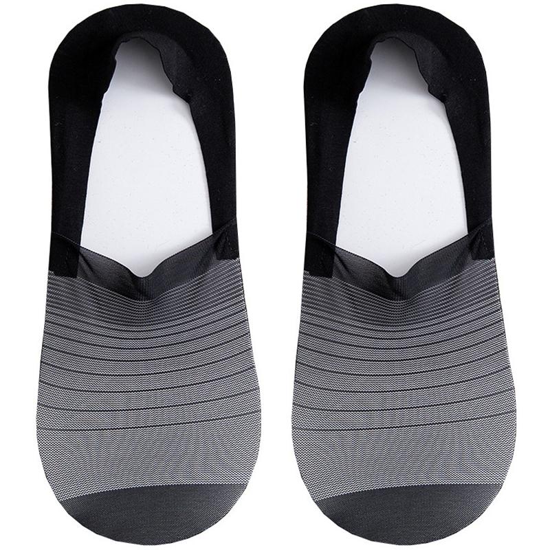 "Osynliga issilkes båtsstrumpor för män med anti-skip design i andningsbart material, perfekta till sommaren."