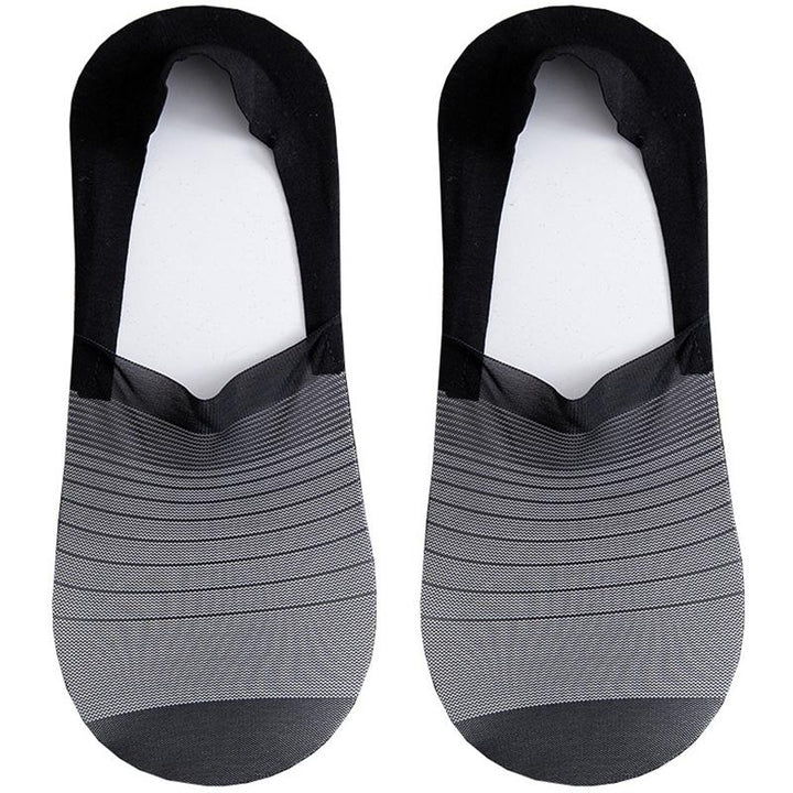 "Osynliga issilkes båtsstrumpor för män med anti-skip design i andningsbart material, perfekta till sommaren."