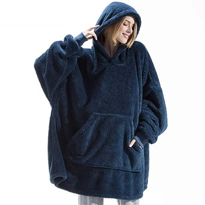 Perfekt present: En mysig oversized filttröja i fleece för damer & herrar. Ultimat hemkomfort & värme.