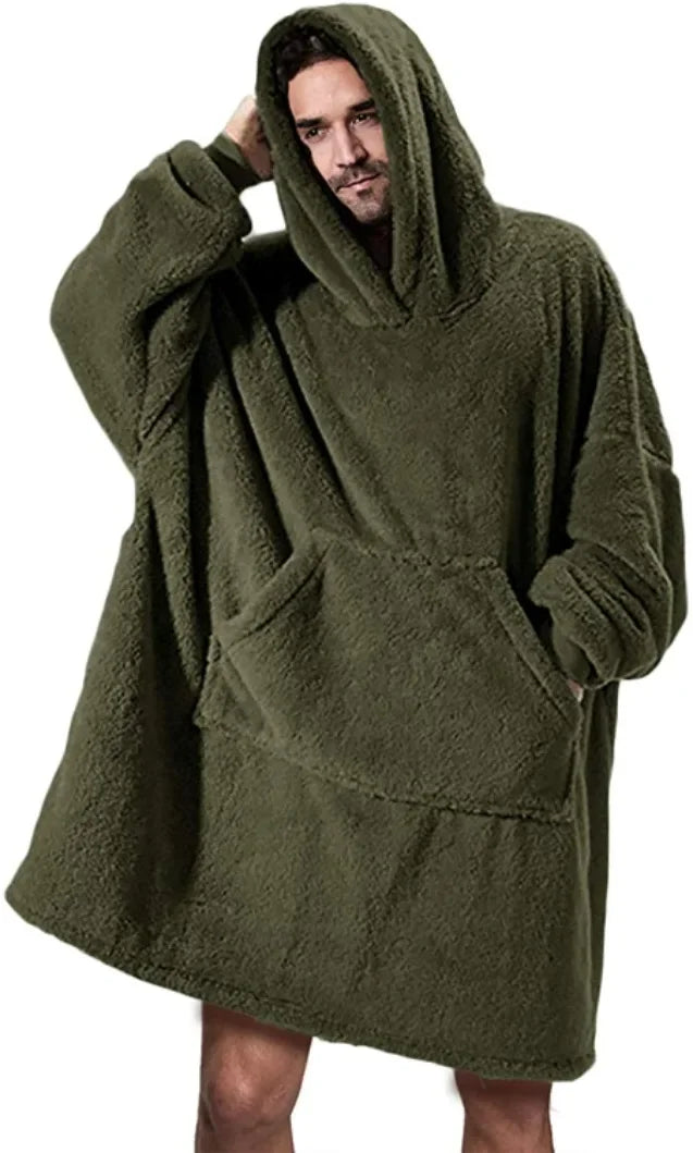 Supermjuk oversized fleecefilttröja för damer & herrar. Bekväm passform för mysiga stunder året om.