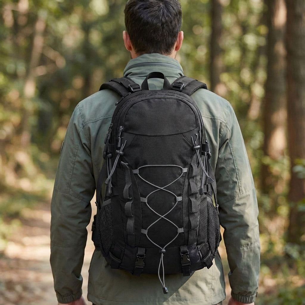 Packnova 40L friluftsryggsäck för vandring och camping. Robust design med bekväm packning för alla äventyr.
