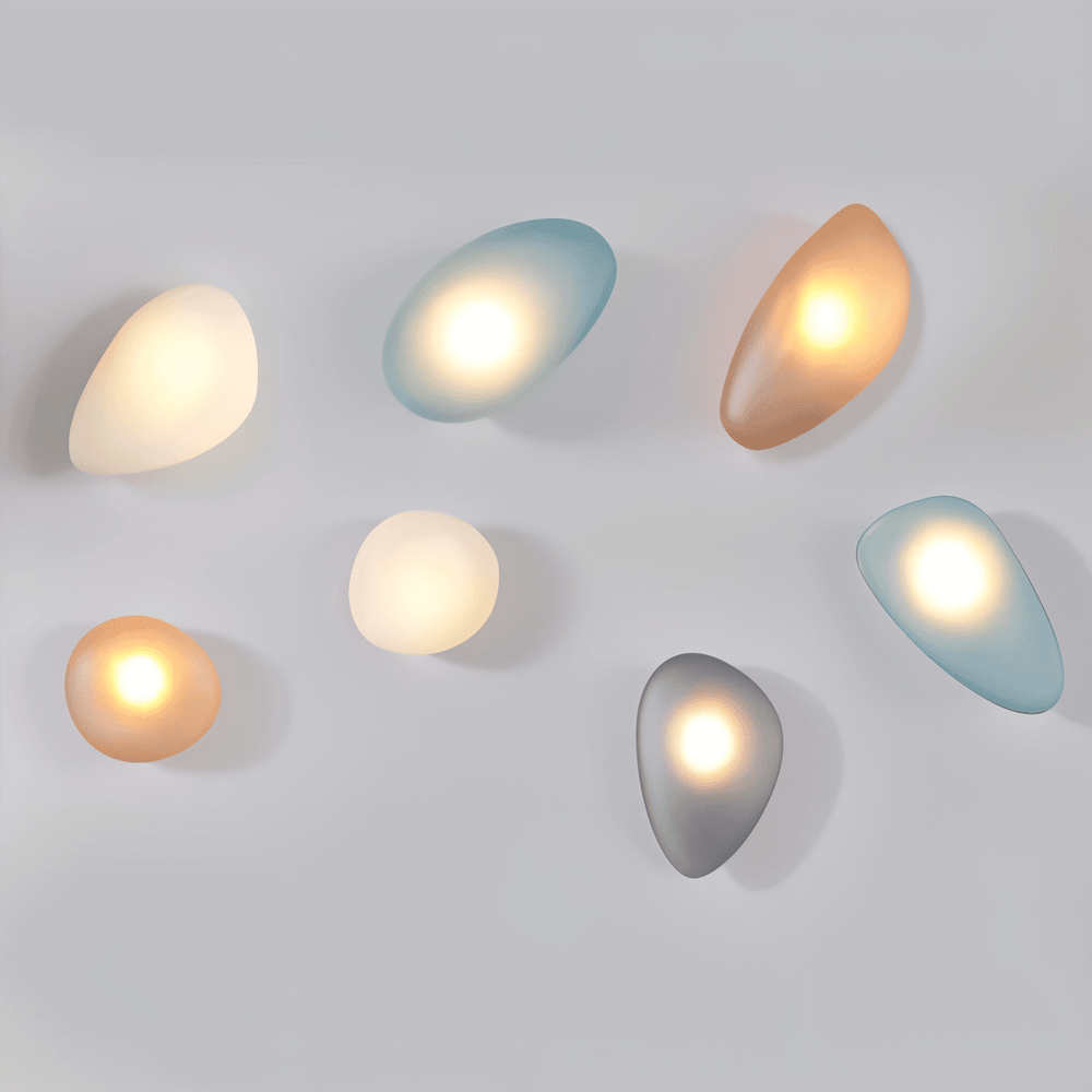 Energieffektiv LED-vägglampa: PebbleHue modern design som förgyller varje rum.