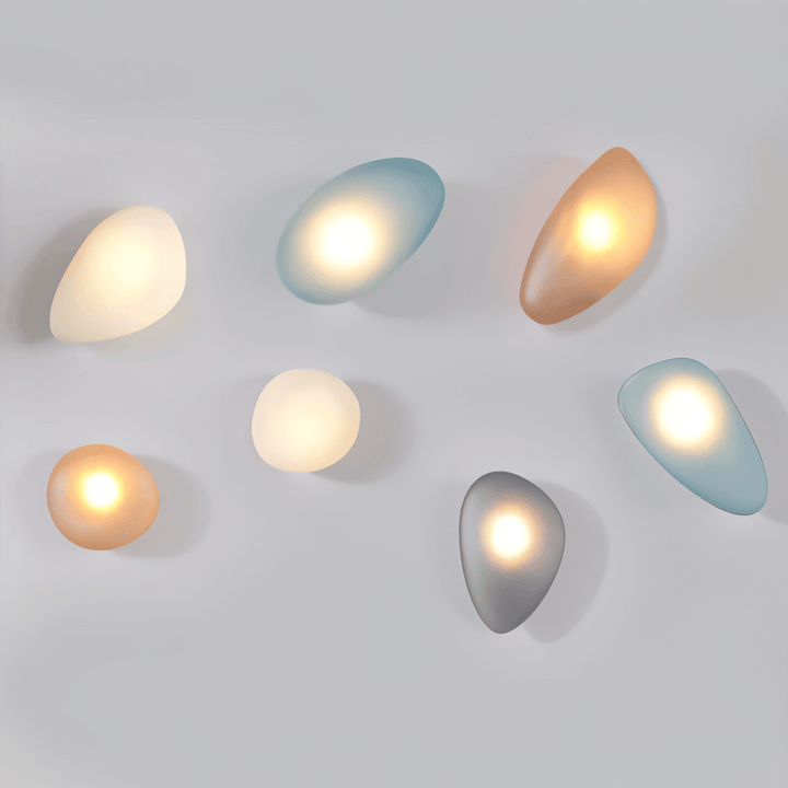 Energieffektiv LED-vägglampa: PebbleHue modern design som förgyller varje rum.