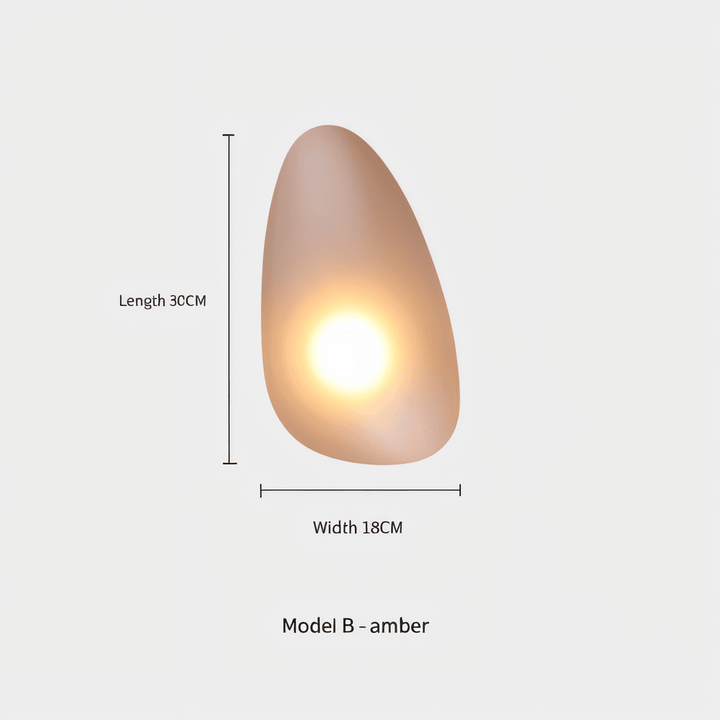 PebbleHue vägglampa med LED-ljus, modern design som förhöjer din heminredning.