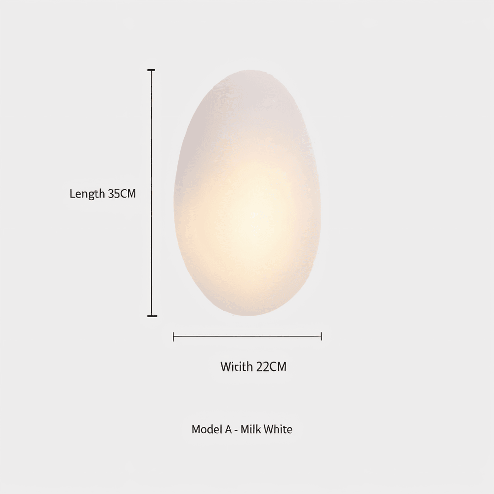 PebbleHue glaslampa, LED-vägglampa med ren nordisk design för alla rum.
