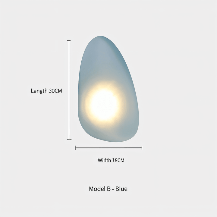 PebbleHue LED-vägglampa: skandinavisk estetik, funktionell och modern.