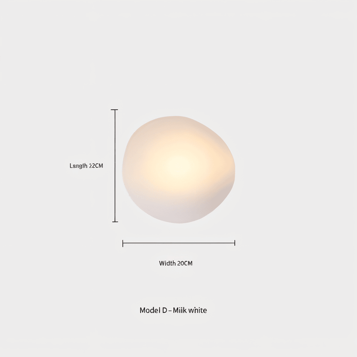 Innovativ PebbleHue LED-vägglampa, energieffektiv och designfokuserad.