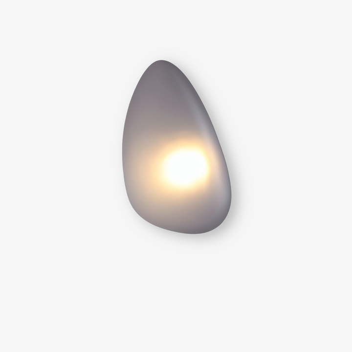 PebbleHue LED-vägglampa, dekorativ och funktionell belysning med nordisk prägel.