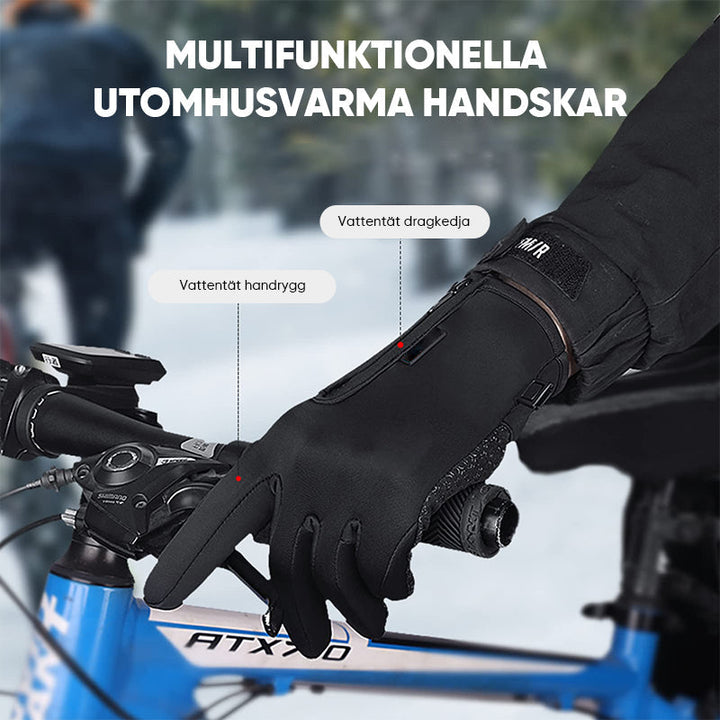 "Pekvänliga vindtäta vinterhandskar, unisex, varmfodrade, perfekt för smartphonebruk i rosa, svart, grå, blå färger."
