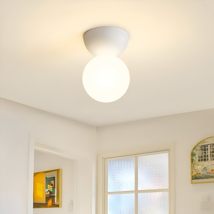 Energieffektiv Perle LED-taklampa. Japansk modern pärldesign ger varm hembelysning.