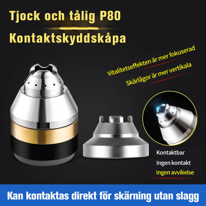 "Plasma skärpipa skyddshölje i keramik, hållbar och exakt, idealisk för P80 elektrodpipa med slät yta och hög effektivitet."