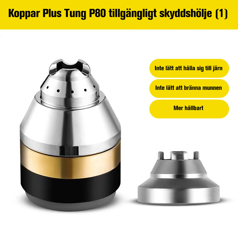"Plasma skärpipa skyddshölje i keramik, hållbar och exakt, idealisk för P80 elektrodpipa med slät yta och hög effektivitet."