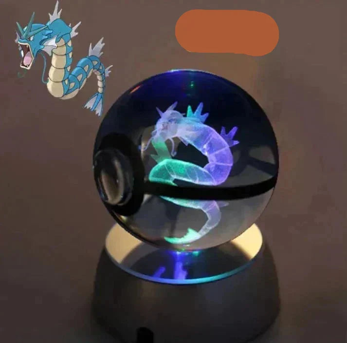 Fantastisk Pokemon kristallkula nattlampa för barnrum, inspirerar till lek och drömmar.