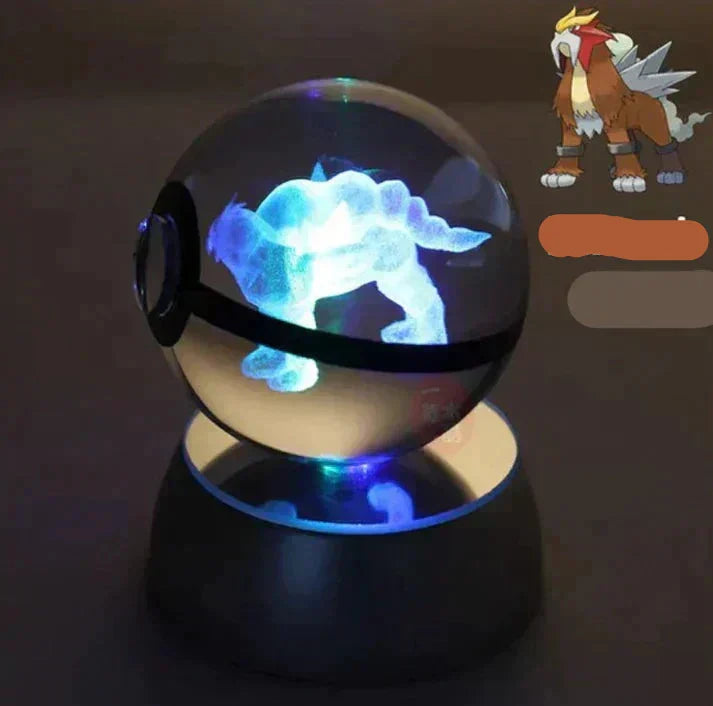 Presentidé: Pokemon kristallkula nattlampa, en underbar överraskning för alla åldrar och anime-fans.