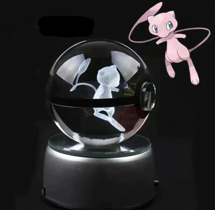 Pokemon belysning, en skimrande kristallkula nattlampa för att lysa upp mörka nätter med fantasi.