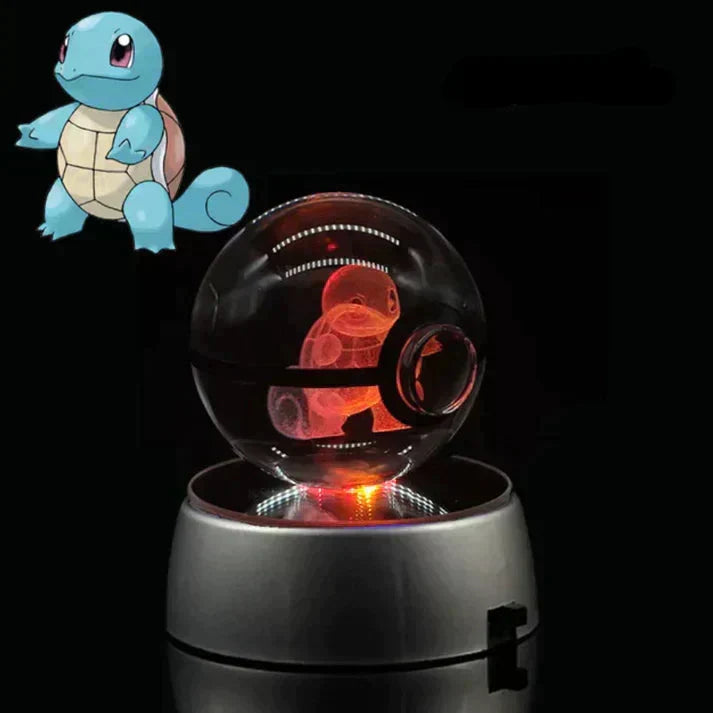 Stämningsfull Pokemon kristallkula nattlampa, mjuk belysning för sagostunder och avkoppling.