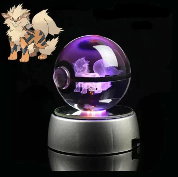 Mjuk belysning med Pokemon nattlampa, en kristallkula som lugnar och glädjer varje kväll.