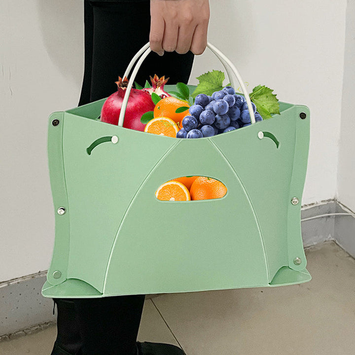 "Portabel hopfällbar pall i gult PP-material, enkel att bära, perfekt för camping och hemmet, finns i fler färger."