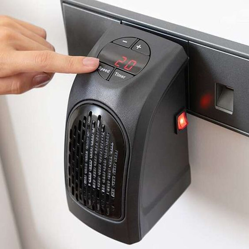 "Portabel keramisk värmare i stilren design, kompakt för hem och kontor, energibesparande och användarvänlig."