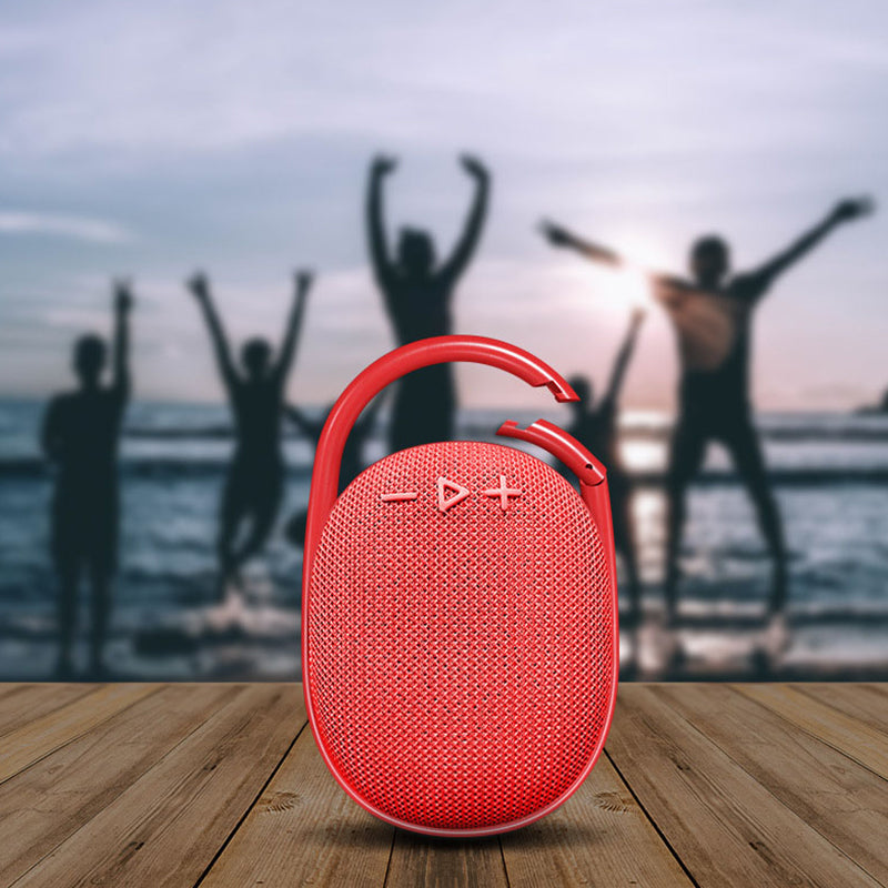 "Portabel vattentålig Bluetooth-högtalare i modern stil, robust och kompakt design för utomhusbruk"