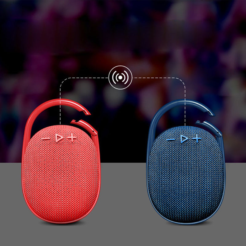 "Portabel vattentålig Bluetooth-högtalare i modern stil, robust och kompakt design för utomhusbruk"