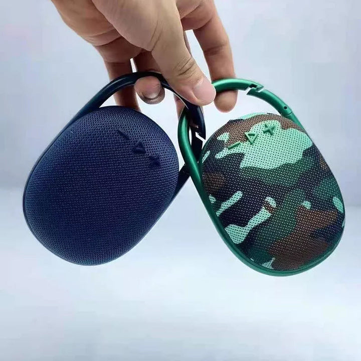 "Portabel vattentålig Bluetooth-högtalare i modern stil, robust och kompakt design för utomhusbruk"