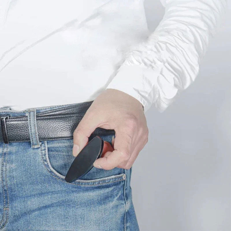 "Portabla mini läsglasögon: vikbara, eleganta i svart och silver, för män och kvinnor, stil och funktionalitet"