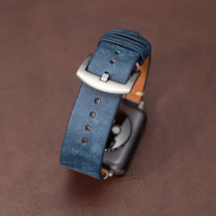 Hållbar och komfortabel premium läderrem för Apple Watch, perfekt unisex accessoar.