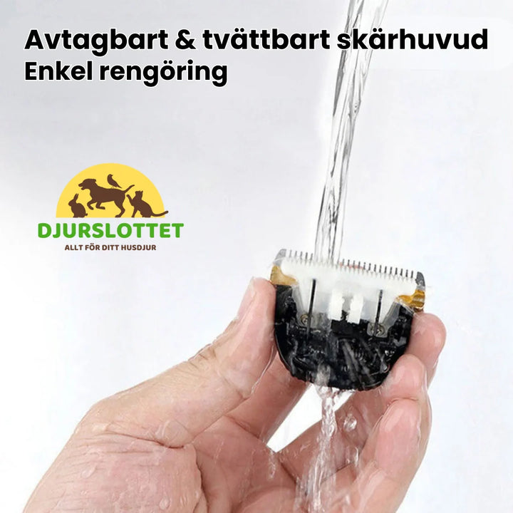 Smart grooming kit med tyst klippmaskin, borste och kloklippare för optimal hund- & kattvård.