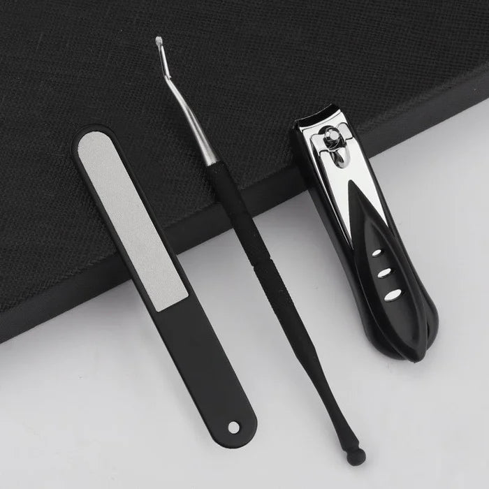 "Professionellt spikklipparset i rostfritt stål för män & kvinnor, ergonomiskt, lämpligt för finger- och tånagelklippning."