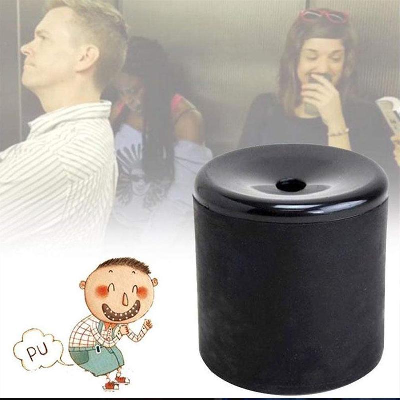 "Pruttljudsmaskin i fickvänlig design, röd-gul leksak för skämt och överraskningar vid festligheter."