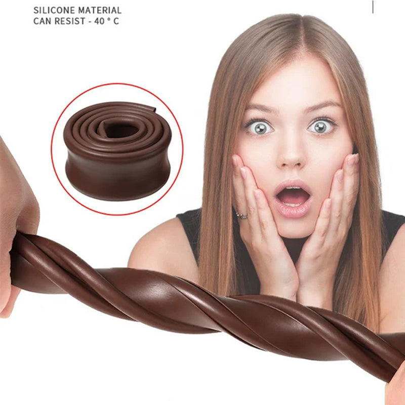 PVC förseglingsremsa för dörrbotten, effektiv mot ljud, damm och kryp, i olika färger för hemanvändning, 96 x 5.5 cm.