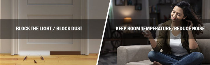 PVC förseglingsremsa för dörrbotten, effektiv mot ljud, damm och kryp, i olika färger för hemanvändning, 96 x 5.5 cm.