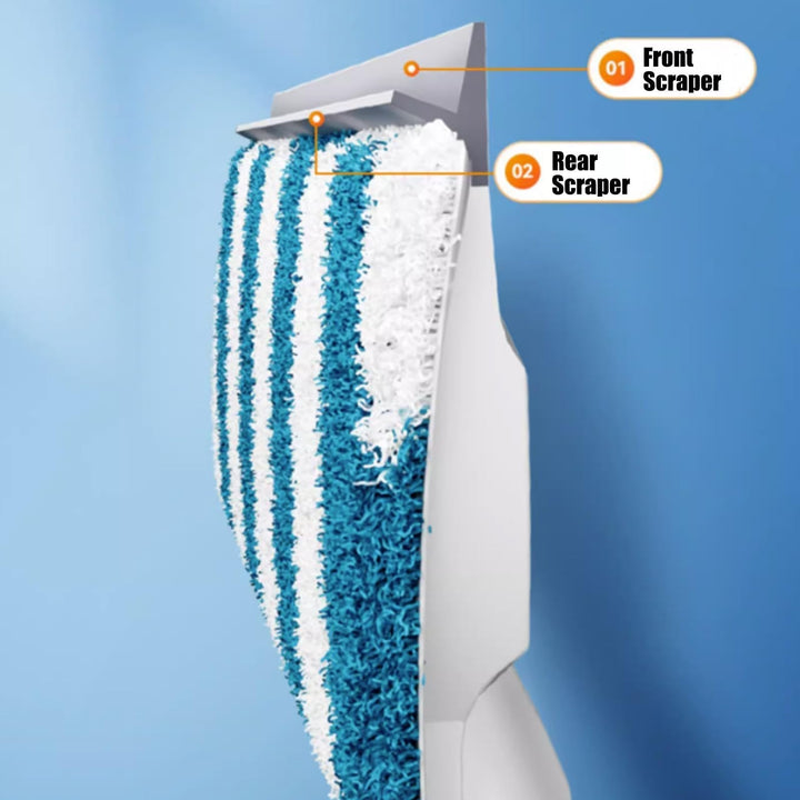 Fönsterputsare QuickShine med mikrofiberduk och spray för streckfria fönster. Perfekt för hemstädning.