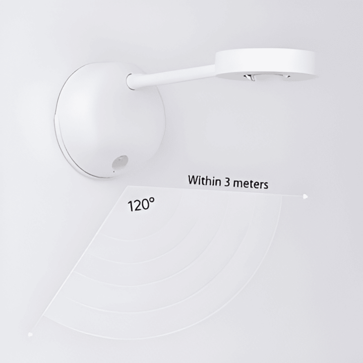 Magnetisk LED vägglampa med rörelsesensor. Enkel att installera, ger smart trådlös spotlight.