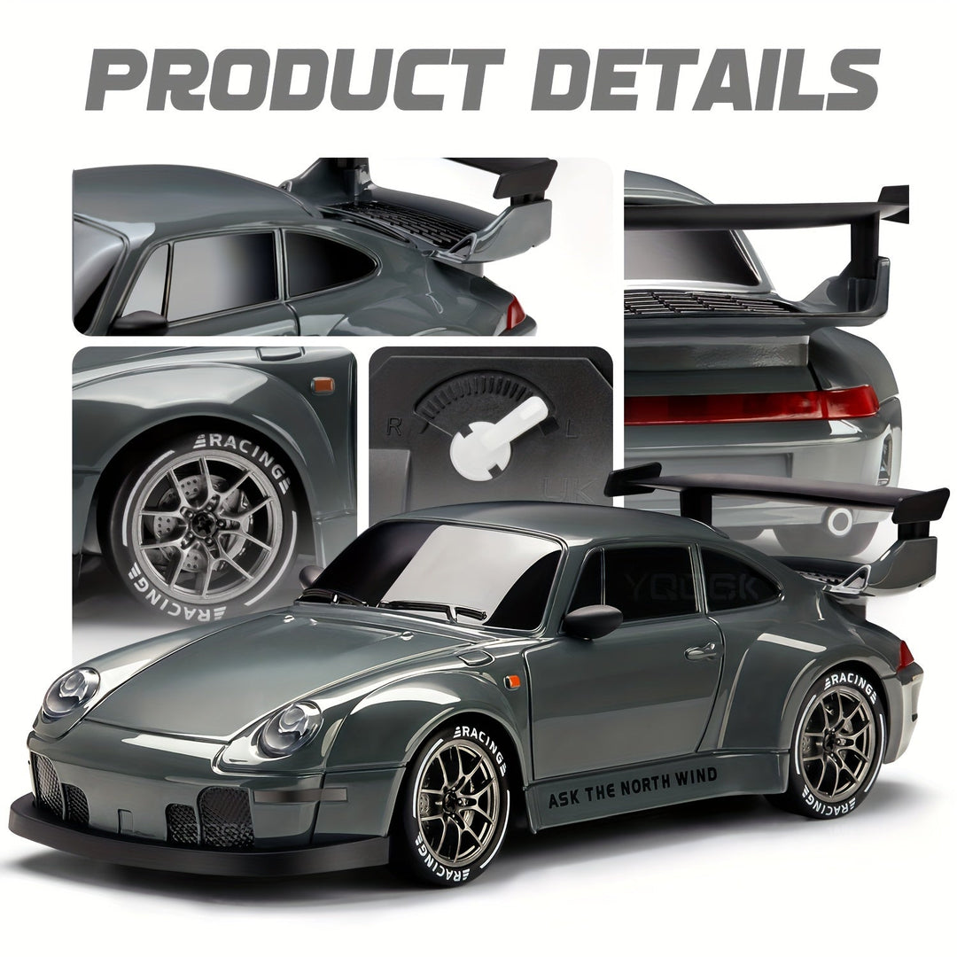 1:24 skala RC driftbil Ultimate Drift Racer med dynamiska ljusande hjul, perfekt för unga förare.