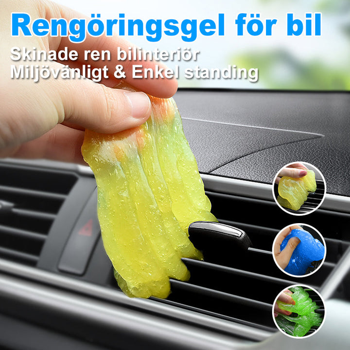 "Rengöringsgel 2-pack för bil och små ytor, färgglada gelkulor för effektiv och miljövänlig dammfångst i trånga utrymmen."