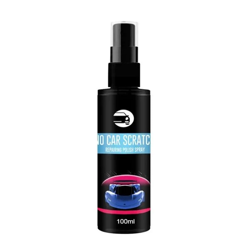"Reparationsspray med 9H keramisk beläggning, eliminerar repor och märken, flaska 30ml och 100ml, ultrahydrofob glans."