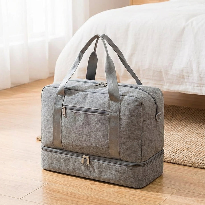 Resväska med smart skofack för organiserad packning, perfekt som kabinbagage för weekendresan.