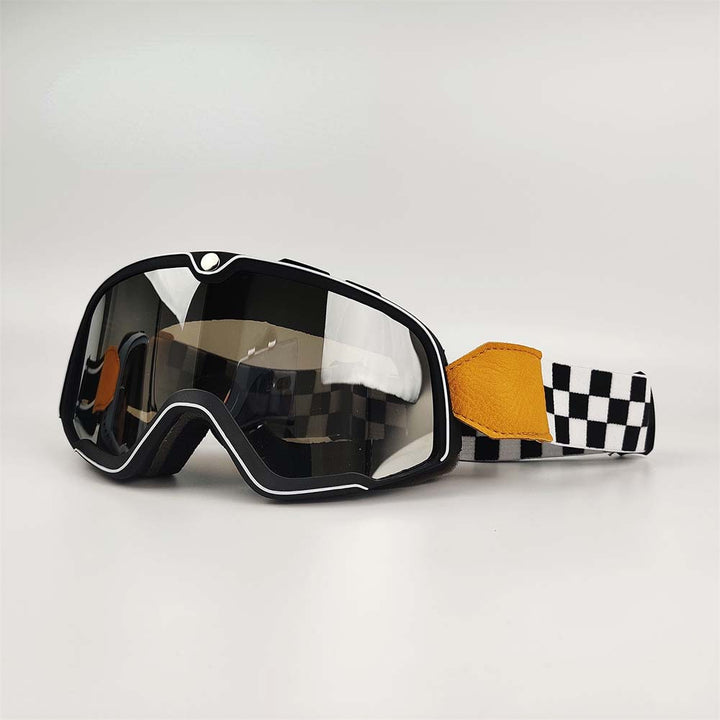 Retro MC-glasögon unisex, passar smidigt över vanliga glasögon för optimal komfort.