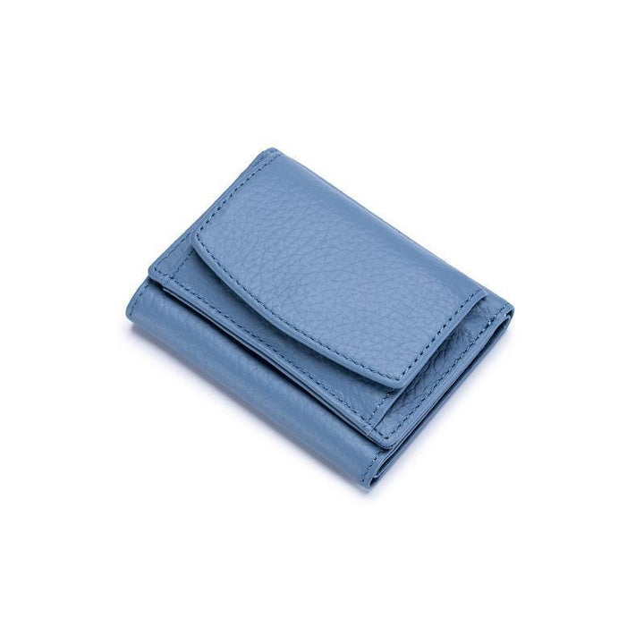 "RFID-skyddad mini plånbok i gult, blått, grönt, rosa, svart. Slimmad design, skyddar mot obehörig skanning."