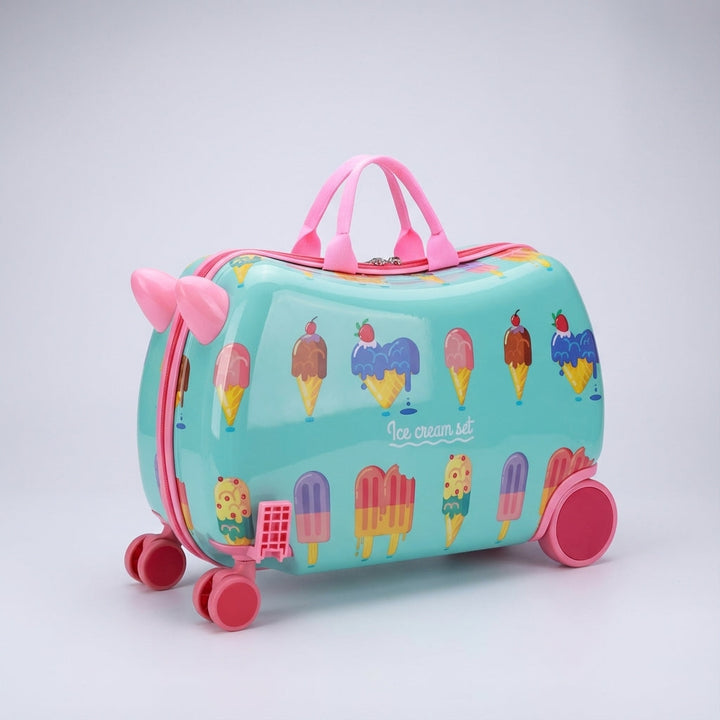 Barnbagage RidePop: Hardshell åkväska för småbarn, gör resan roligare och enklare för familjen.