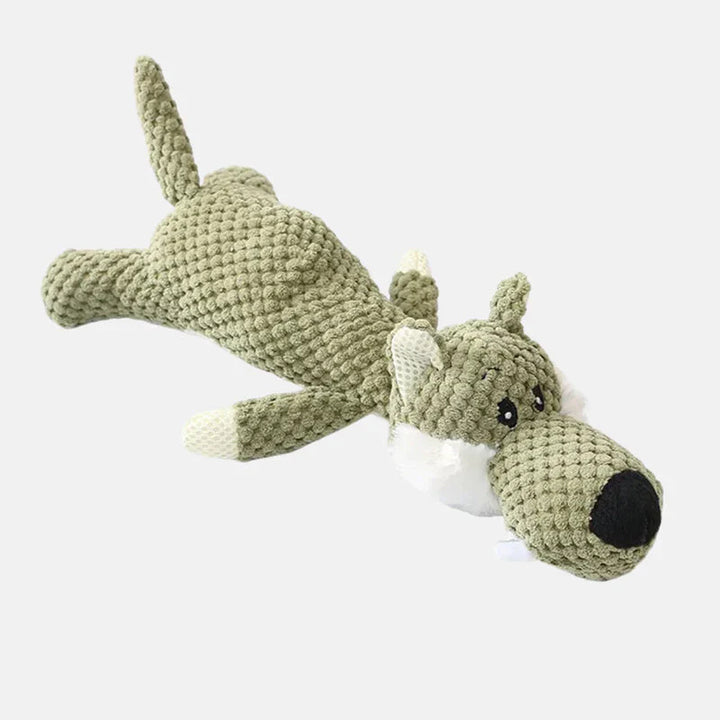 Robust och giftfri hundleksak, designad för intensiv tuggning och aktiv lek.