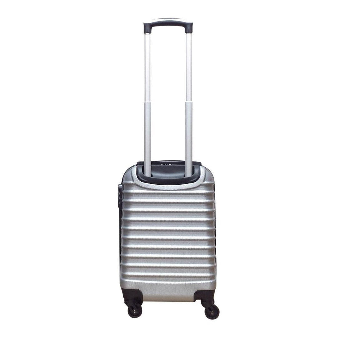 Stilfullt silver 2-delat resväskeset. Robust för affärsresa, semester. Hållbart & organiserat bagage.