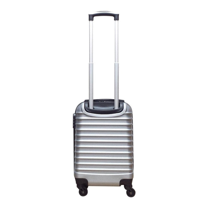 Stilfullt silver 2-delat resväskeset. Robust för affärsresa, semester. Hållbart & organiserat bagage.