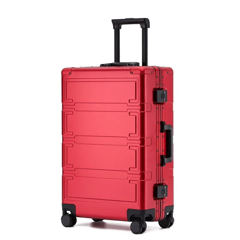 Robust grå resväska med hårdskal och lättrullande 360-hjul. Perfekt bagage för frekventa flygresor.