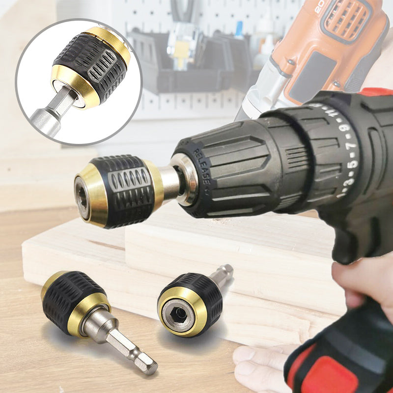 "Robust snabbväxlingsborrchuck i krom-vanadin stål med snabbfästfunktion, perfekt för DIY-projekt."