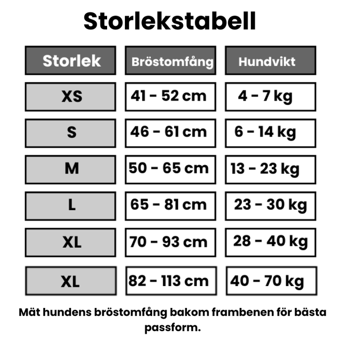 Bekväm antidrag hundsele med andningsbart material, designad för valp och vuxen hund.
