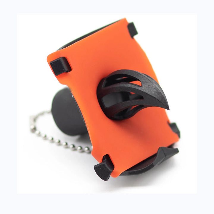 "Röd plastnyckelring med ölflasköppnare, stilren och portabel design för män och kvinnor, perfekt accessoar."