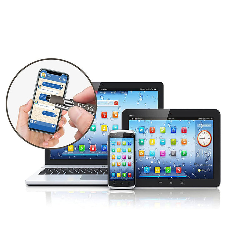 Roliga metallkontorspennor med svart bläck, eleganta med humoristiska gravyrer, idealiska som kontorets samtalsöppnare.